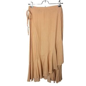 NWT Faithfull The Brand Jasper Midi Wrap Skirt Women’s Sz Small Yellow